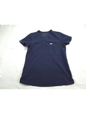 FIGS Scrub Top Womens Blue Catarina One Pocket Nurse Shirt Tech XS PO 1568